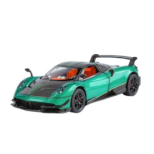 Klassisches Retro Automodell 1:24 Für Huayra BC Legierung Auto Modell Mit Sound Licht Sammlung Kinder Spielzeug Fahrzeug Decor Diecast Voiture Miniatur Im Maßstab Sammlerstück(Green) von BOMXAN