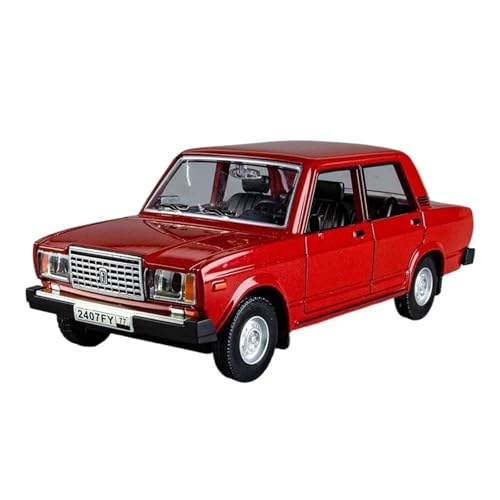 Klassisches Retro Automodell 1:24 Für Lada 2105 Russland Legierung Auto Modell Sammlung Sound Und Licht Simulation Kinder Spielzeug Miniatur Im Maßstab Sammlerstück(Red) von BOMXAN