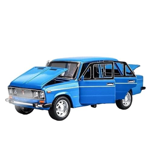 Klassisches Retro Automodell 1:24 Für Lada NIVA Klassisches Legierungsdruckguss-Spielzeugautomodell Hohe Simulationskollektion Kinderspielzeug Miniatur Im Maßstab Sammlerstück(Blue) von BOMXAN