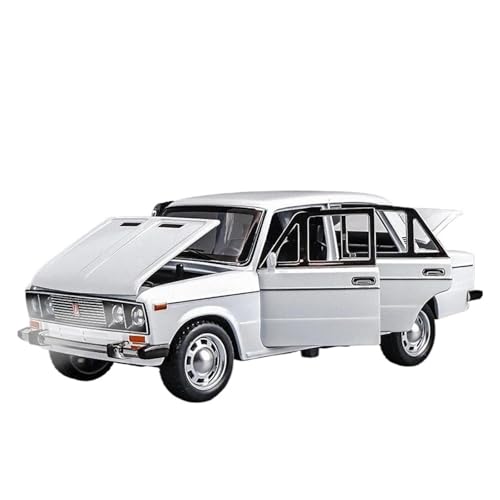 Klassisches Retro Automodell 1:24 Für Lada NIVA Klassisches Legierungsdruckguss-Spielzeugautomodell Hohe Simulationskollektion Kinderspielzeug Miniatur Im Maßstab Sammlerstück(White) von BOMXAN