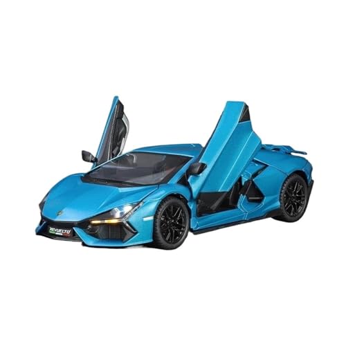 Klassisches Retro Automodell 1:24 Für Lambo Revuelto Sound Light Collective Miniatur-Voiture-Kindermodell Aus Druckgusslegierung Miniatur Im Maßstab Sammlerstück(Blue) von BOMXAN