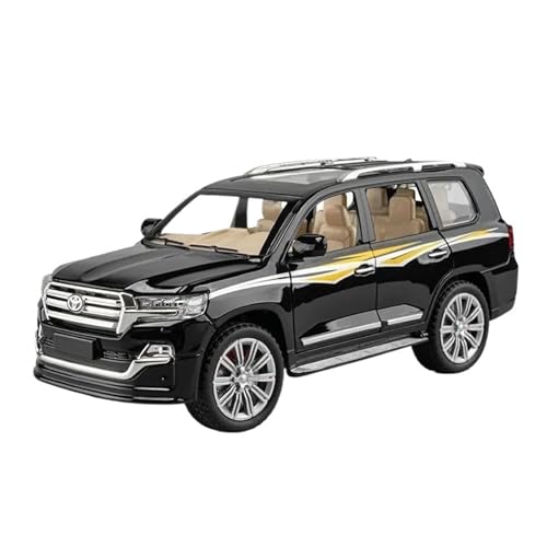 Klassisches Retro Automodell 1:24 Für Land Cruiser-Modell – Premium-Sammlerstück Für Autofans, Ideal Für Ausstellen Oder Verschenken Miniatur Im Maßstab Sammlerstück(Black) von BOMXAN