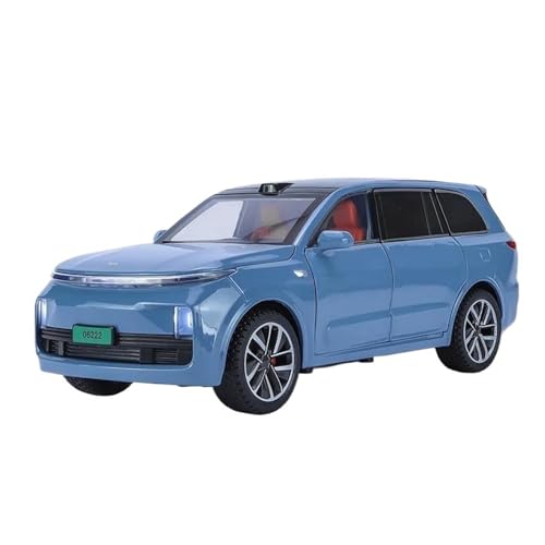 Klassisches Retro Automodell 1:24 Für Leading IDEAL L9 SUV Legierung Automodell Hohe Simulation Sound Und Licht Kinder Sammlung Spielzeug Miniatur Im Maßstab Sammlerstück(Blue) von BOMXAN