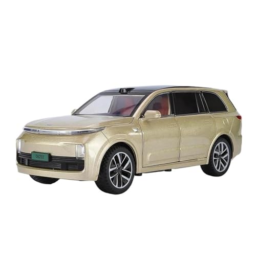 Klassisches Retro Automodell 1:24 Für Leading IDEAL L9 SUV Legierung Automodell Hohe Simulation Sound Und Licht Kinder Sammlung Spielzeug Miniatur Im Maßstab Sammlerstück(Gold) von BOMXAN