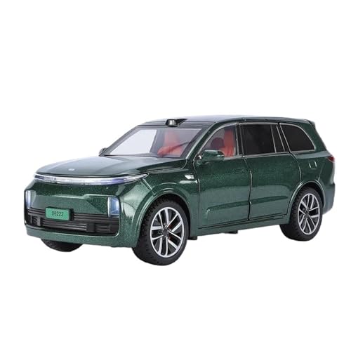 Klassisches Retro Automodell 1:24 Für Leading IDEAL L9 SUV Legierung Automodell Hohe Simulation Sound Und Licht Kinder Sammlung Spielzeug Miniatur Im Maßstab Sammlerstück(Green) von BOMXAN