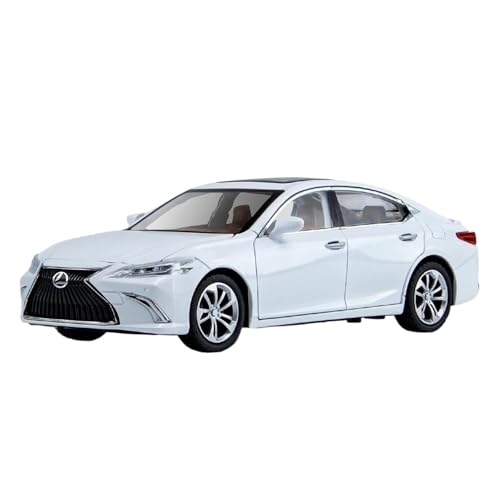 Klassisches Retro Automodell 1:24 Für Lexus ES300 Große Luxus-Executive-Limousine Legierungsdruckguss-Automodell Sound & Light Pull Back-Serie Miniatur Im Maßstab Sammlerstück(White) von BOMXAN