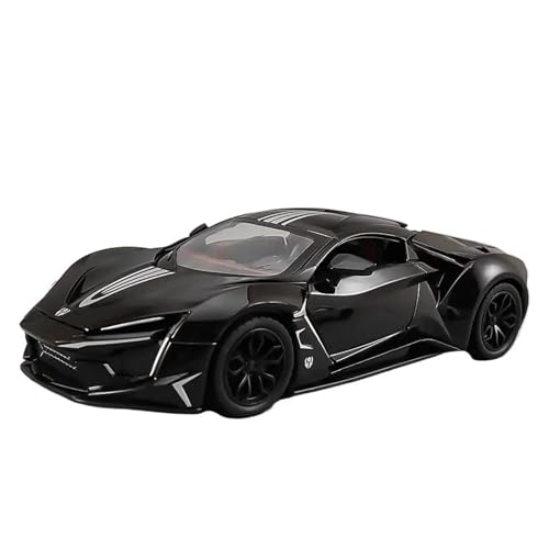 Klassisches Retro Automodell 1:24 Für Lykan Hypersport Legierung Sportwagen Modell Rennwagen Simulation Sound Und Licht Kinderspielzeug Miniatur Im Maßstab Sammlerstück(Black) von BOMXAN