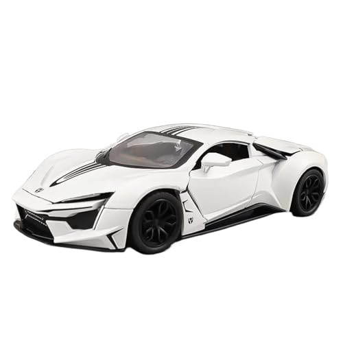 Klassisches Retro Automodell 1:24 Für Lykan Hypersport Legierung Sportwagen Modell Rennwagen Simulation Sound Und Licht Kinderspielzeug Miniatur Im Maßstab Sammlerstück(White) von BOMXAN