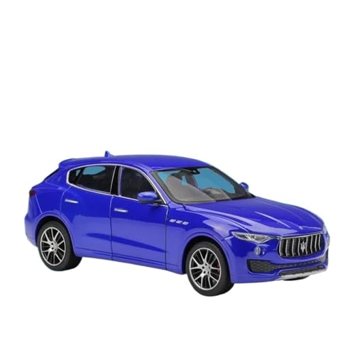 Klassisches Retro Automodell 1:24 Für Maserati Levante SUV Hohe Simulation Statische Legierung Diecast Auto Modell Sammlung Hause Ornamente Miniatur Im Maßstab Sammlerstück(Blue) von BOMXAN