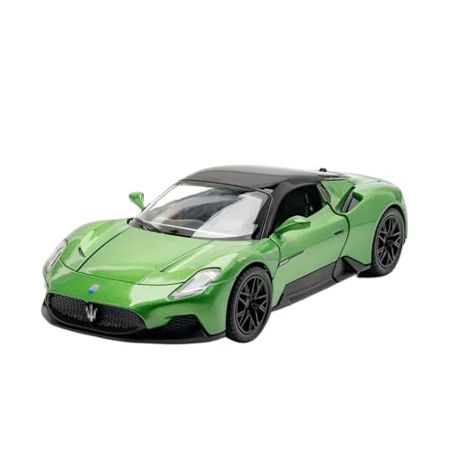 Klassisches Retro Automodell 1:24 Für Maserati MC20 Legierung Auto Modell Sound Und Licht Zurückziehen Spielzeug Auto Junge Sammlung Dekoration Miniatur Im Maßstab Sammlerstück(Green) von BOMXAN