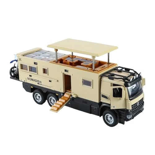 Klassisches Retro Automodell 1:24 Für Nomadism F Off Road RV Collective Voiture Miniatur-Ton- Und Licht-Spielzeugautomodell Aus Druckgusslegierung Miniatur Im Maßstab Sammlerstück(Yellow) von BOMXAN