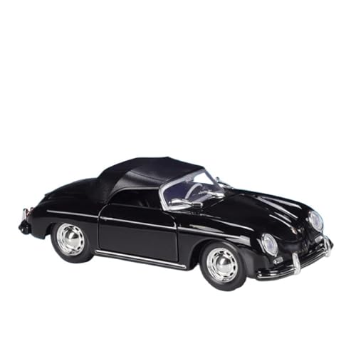 Klassisches Retro Automodell 1:24 Für Porsche 356A Speedster 1600 Super Alloy Diecast Metal Racing Car Model Simulation Kinderspielzeug Miniatur Im Maßstab Sammlerstück(Black) von BOMXAN