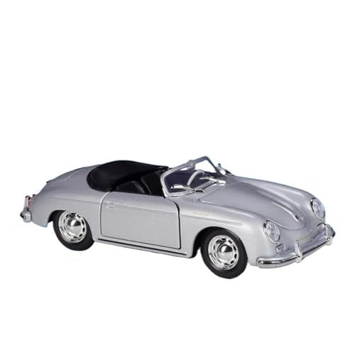 Klassisches Retro Automodell 1:24 Für Porsche 356A Speedster 1600 Super Alloy Diecast Metal Racing Car Model Simulation Kinderspielzeug Miniatur Im Maßstab Sammlerstück(Silver) von BOMXAN