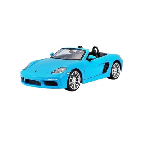 Klassisches Retro Automodell 1:24 Für Porsche 718 Boxster Legierung Miniatur-Druckguss-Automodell, Klassische Sport-Weihnachtsspielzeug-Kollektion Für Kinder Miniatur Im Maßstab Sammlerstück(Blue) von BOMXAN