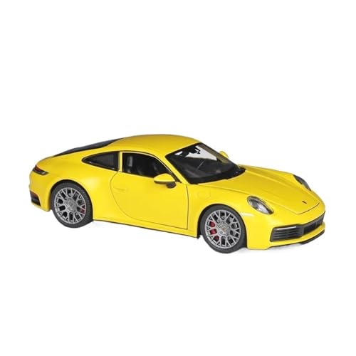 Klassisches Retro Automodell 1:24 Für Porsche 911 Carrera 4S Legierung Metall Fahrzeuge Sportwagen Modell Simulation Sammlung Kinder Spielzeug Miniatur Im Maßstab Sammlerstück(Yellow) von BOMXAN