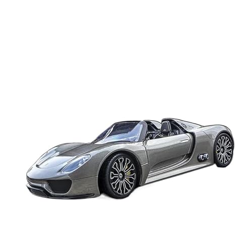 Klassisches Retro Automodell 1:24 Für Porsche 918 Legierung Sportwagen Modell Druckguss Metall Simulation Sammlung Kinderspielzeug Miniatur Im Maßstab Sammlerstück(Gray) von BOMXAN