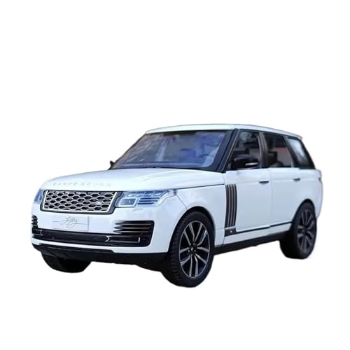 Klassisches Retro Automodell 1:24 Für Range Rover Sports SUV Legierung Druckguss Automodell Geländesimulation Sound Und Licht Kinderspielzeug Miniatur Im Maßstab Sammlerstück(White) von BOMXAN