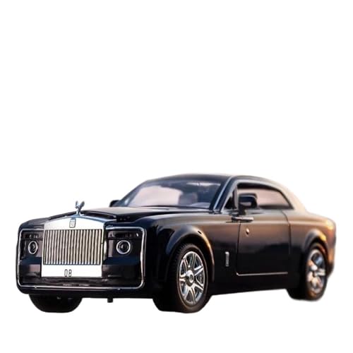 Klassisches Retro Automodell 1:24 Für Rolls Royce Sweptail Legierung Diecasts Auto Modell Simulation Sound Licht Sammlung Kind Spielzeug Miniatur Im Maßstab Sammlerstück(Black) von BOMXAN