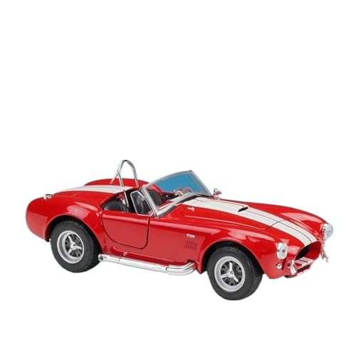 Klassisches Retro Automodell 1:24 Für Shelby Cobra 427 S/C 1965 Legierung Sportwagen Druckguss Klassische Simulation Auto Fahrzeuge Modell Miniatur Im Maßstab Sammlerstück(Red) von BOMXAN