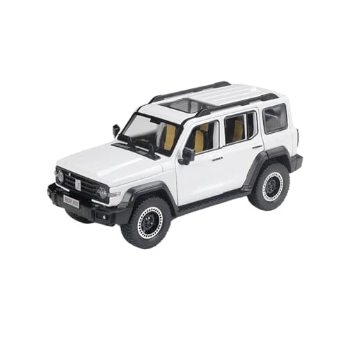 Klassisches Retro Automodell 1:24 Für Tank 300 Legierung Diecast Off-Road Hohe Simulation Sound Und Licht Auto Modell Sammlung Kinder Spielzeug Miniatur Im Maßstab Sammlerstück(White) von BOMXAN