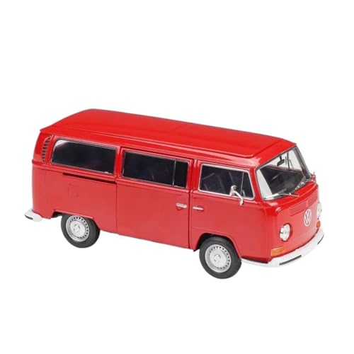 Klassisches Retro Automodell 1:24 Für Volkswagen 1963 T1 Bus Van Simulation Legierung Automodell Handwerk Dekoration Sammlung Spielzeug Miniatur Im Maßstab Sammlerstück(Red) von BOMXAN