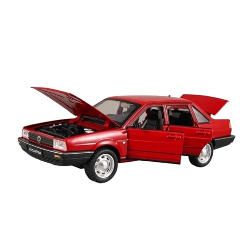 Klassisches Retro Automodell 1:24 Für Volkswagen Santana Legierung Metall Diecast Classic Model Car Sound & Light Collection Hobbies Miniatur Im Maßstab Sammlerstück(Red) von BOMXAN