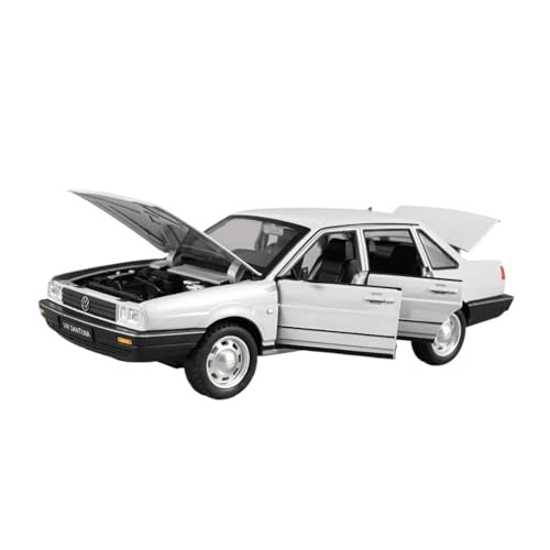 Klassisches Retro Automodell 1:24 Für Volkswagen Santana Legierung Metall Diecast Classic Model Car Sound & Light Collection Hobbies Miniatur Im Maßstab Sammlerstück(White) von BOMXAN