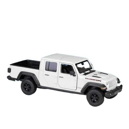 Klassisches Retro Automodell 1:27 Für Jeep Wrangler Rubicon Gladiator Legierung Pickup Auto Modell Geländefahrzeuge Kinderspielzeug Miniatur Im Maßstab Sammlerstück(White) von BOMXAN