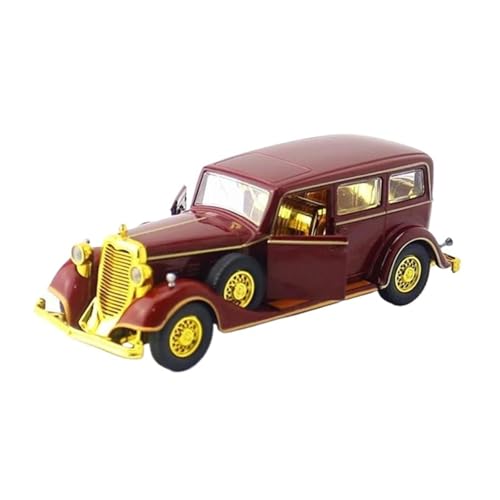 Klassisches Retro Automodell 1:28 Für Retro-Oldtimer Legierung Automodell Fahrzeuge Spielzeug Altes Auto Hohe Simulation Sammlung, Ornament Miniatur Im Maßstab Sammlerstück(Red) von BOMXAN