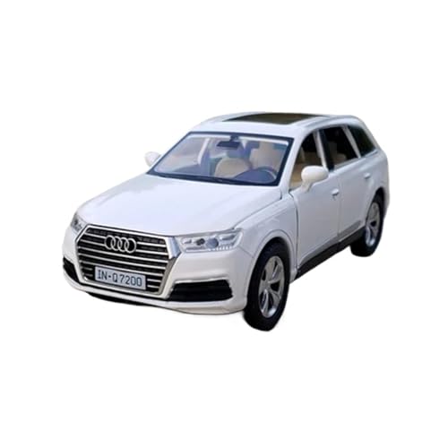 Klassisches Retro Automodell 1:32 Für Audi Q7 SUV Legierung Automodell Fahrzeuge Simulation Sound Und Licht Sammlung Kinderspielzeug Miniatur Im Maßstab Sammlerstück(White) von BOMXAN