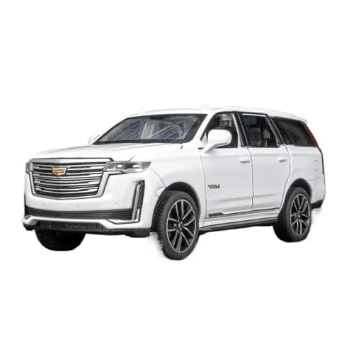 Klassisches Retro Automodell 1:32 Für Cadillac Escalade Off Road Legierung Auto Modell Sound Licht Spielzeug Sammlung Display Ornamente Miniatur Im Maßstab Sammlerstück(White) von BOMXAN