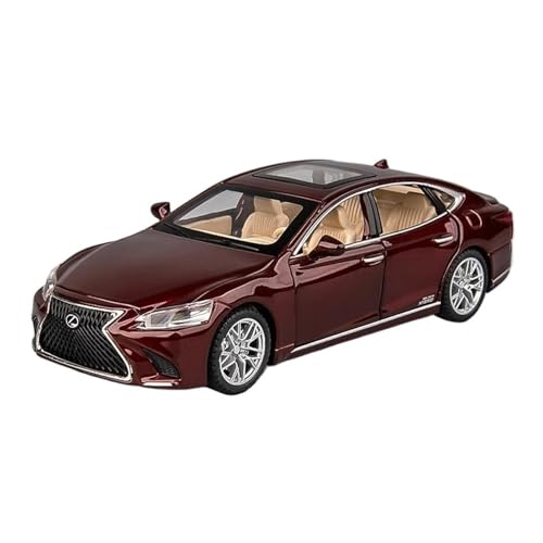 Klassisches Retro Automodell 1:32 Für Lexus LS500H Legierung Auto Modell Druckguss & Fahrzeuge Hohe Simulation Sound Licht Sammlung Spielzeug Miniatur Im Maßstab Sammlerstück(Red) von BOMXAN