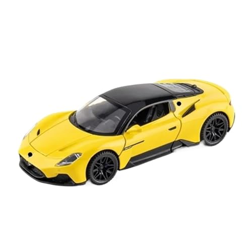 Klassisches Retro Automodell 1:32 Für Maserati MC20 Cabrio Legierung Metall Anschlüsse Auto Modell Spielzeug Sound Und Licht Simulation Kinder Spielzeug Miniatur Im Maßstab Sammlerstück(Yellow) von BOMXAN