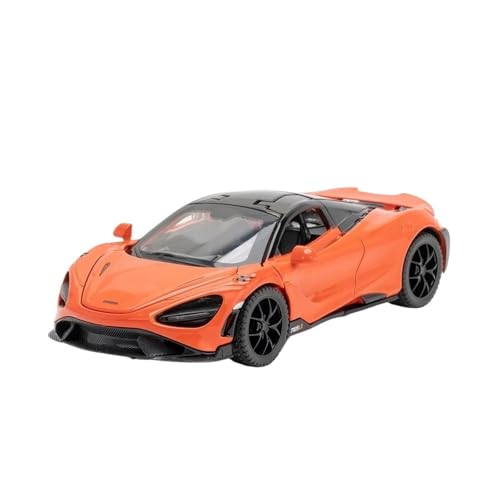 Klassisches Retro Automodell 1:32 Für Mcleren 765lt Simulation Auto Modell Legierung Dekoration Sound Licht Metall Mann Kinder Junge Spielzeug Miniatur Im Maßstab Sammlerstück(Orange) von BOMXAN