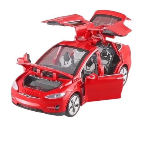 Klassisches Retro Automodell 1:32 Für Modell X Legierung Diecast Auto Spielzeug Für Kinder Zurückziehen Tür Öffnen Sammeln Spielzeug Auto Modell Miniatur Im Maßstab Sammlerstück(Red) von BOMXAN