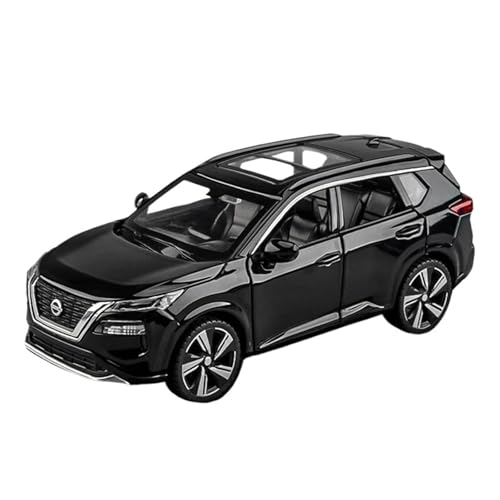 Klassisches Retro Automodell 1:32 Für Nissan X-Trail SUV Legierung Modell Auto Spielzeug Druck Druckguss Sound Und Licht Auto Kinder Spielzeug Miniatur Im Maßstab Sammlerstück(Black) von BOMXAN