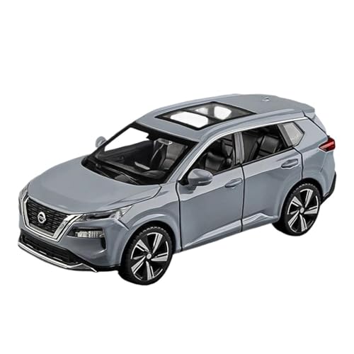 Klassisches Retro Automodell 1:32 Für Nissan X-Trail SUV Legierung Modell Auto Spielzeug Druck Druckguss Sound Und Licht Auto Kinder Spielzeug Miniatur Im Maßstab Sammlerstück(Gray) von BOMXAN