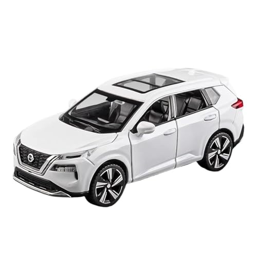 Klassisches Retro Automodell 1:32 Für Nissan X-Trail SUV Legierung Modell Auto Spielzeug Druck Druckguss Sound Und Licht Auto Kinder Spielzeug Miniatur Im Maßstab Sammlerstück(White) von BOMXAN