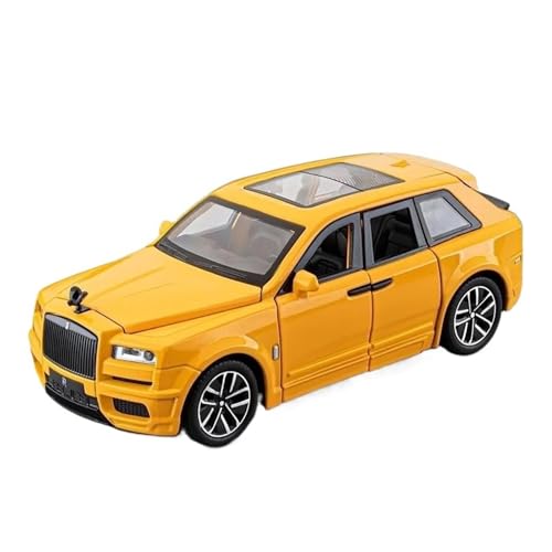 Klassisches Retro Automodell 1:32 Für Rolls Royce Cullinan Luxus-SUV-Legierung Druckguss-Metallmodell. Sammeln Sie Hobby-Modellornamente Miniatur Im Maßstab Sammlerstück(Yellow) von BOMXAN