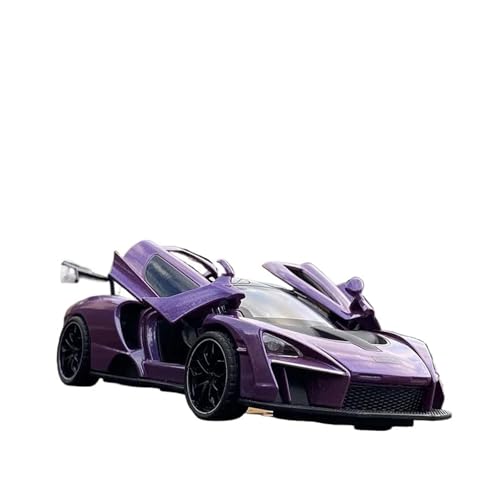 Klassisches Retro Automodell 1:32 Für Senna Legierung Diecast Fahrzeuge Auto Modell Simulation Sound Und Licht Sammlung Kinder Metall Spielzeug Miniatur Im Maßstab Sammlerstück(Purple) von BOMXAN