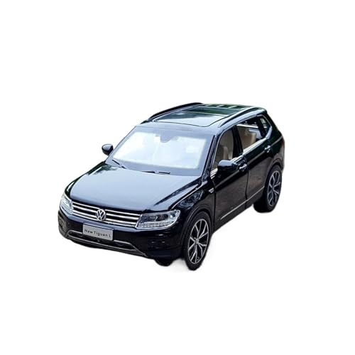 Klassisches Retro Automodell 1:32 Für Volkswagens Tiguan L SUV Legierung Automodell Spielzeugfahrzeuge Simulation Sound Light Collection Miniatur Im Maßstab Sammlerstück(Black) von BOMXAN