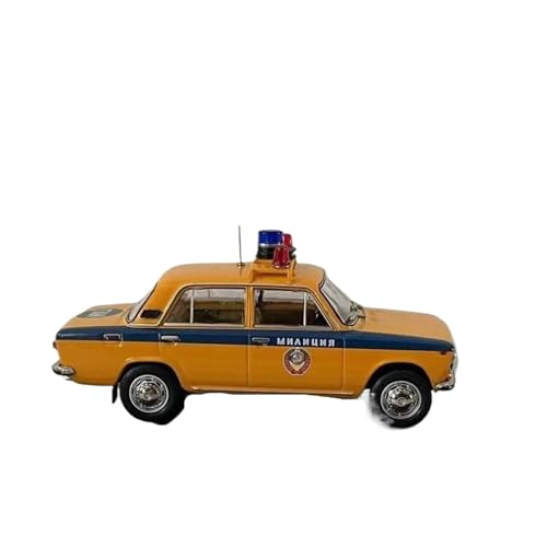 Klassisches Retro Automodell 1:43 Für Ehemalige Sowjetunion Lada BA3 2101 Fahrzeug Der Öffentlichen Sicherheit Gelb Blau Hobby Legierung Druckguss Polizeiauto Modell Spielzeug Miniatur Im Maßstab Samm von BOMXAN