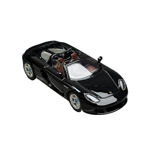 Klassisches Retro Automodell 1:64 Für Porsche Carrera GT Cabrio Diecast Alloy Edition Spielzeugautos Modell Souvenir Statische Anzeige Miniatur Im Maßstab Sammlerstück(Black) von BOMXAN