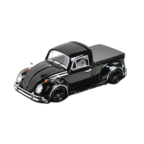 Klassisches Retro Automodell 1:64 Für Volkswagen Beetle Pickup Truck Oldtimer Mit Ladedeckel, Sammlung Und Ausstellung Von Legierungsautomodellen Miniatur Im Maßstab Sammlerstück(Black) von BOMXAN