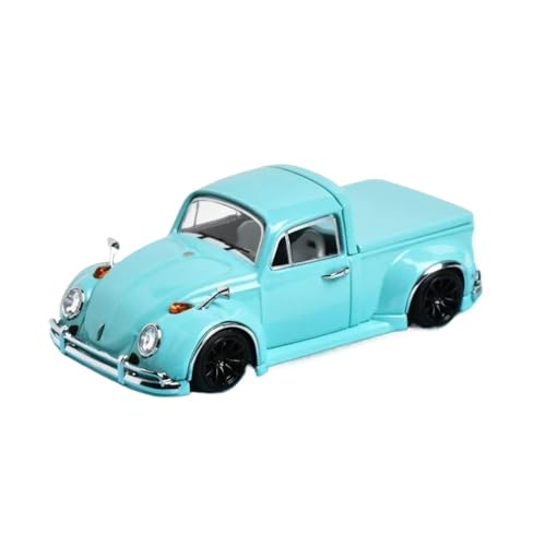 Klassisches Retro Automodell 1:64 Für Volkswagen Beetle Pickup Truck Oldtimer Mit Ladedeckel, Sammlung Und Ausstellung Von Legierungsautomodellen Miniatur Im Maßstab Sammlerstück(Blue) von BOMXAN