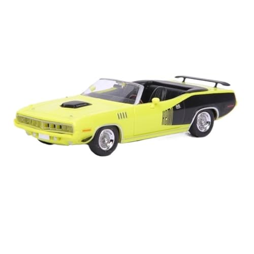 Klassisches Retro Automodell 1:87 Für Plymouth HEMI Cuda 1971 Muscle Car Klassisches Harzautomodell Spielzeug Für Erwachsene Souvenirs Sammlung Miniatur Im Maßstab Sammlerstück von BOMXAN