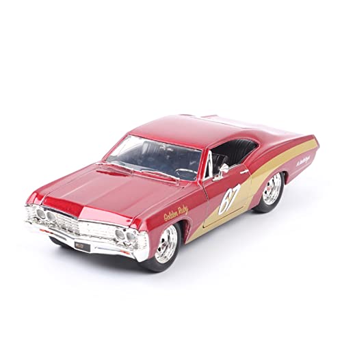 Klassisches Retro Automodell Für 1967 Chevrolet Impala SS 1 24 Diecast & Toy Vehicles Chevy Model Car #67 Golden Ruby Toy Miniatur Im Maßstab Sammlerstück von BOMXAN