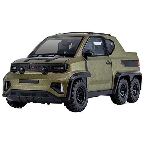 Klassisches Retro Automodell Für WULING Mini EV 6x6 Pickup High Simulation Diecast Metal Alloy Model 1 18 Miniatur Im Maßstab Sammlerstück(A) von BOMXAN