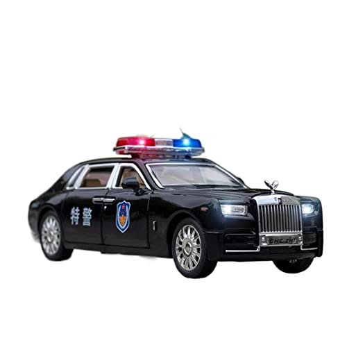 Klassisches Retro Automodell Geeignet Für Rolls Royce Phantom Police Car 1 24 Simulation Druckguss Toy Boy Collection Geschenk Modellauto Miniatur Im Maßstab Sammlerstück(A) von BOMXAN