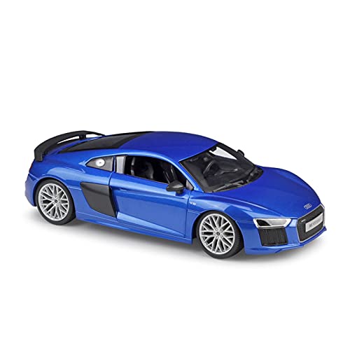 Klassisches Retro Automodell Maßstab 1 18 Diecast Für R8 V10 Plus Sportwagen Simulation Legierung Auto Modell Spielzeug Geschenk Handwerk Sammlung Miniatur Im Maßstab Sammlerstück(Blau) von BOMXAN